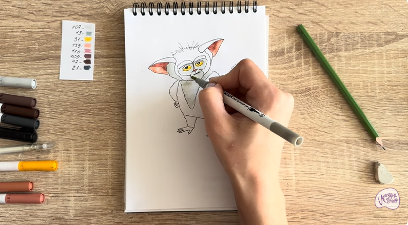 Рисуем Морис из "Мадагаскар"