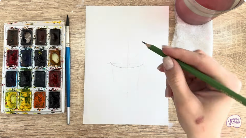 Рисуем Криптомерия японская