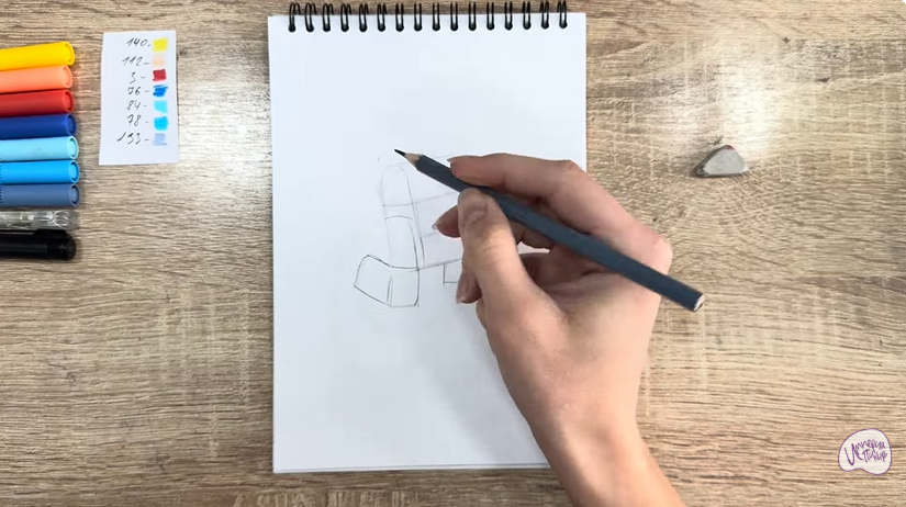 Рисуем Диз из "Живой гараж"