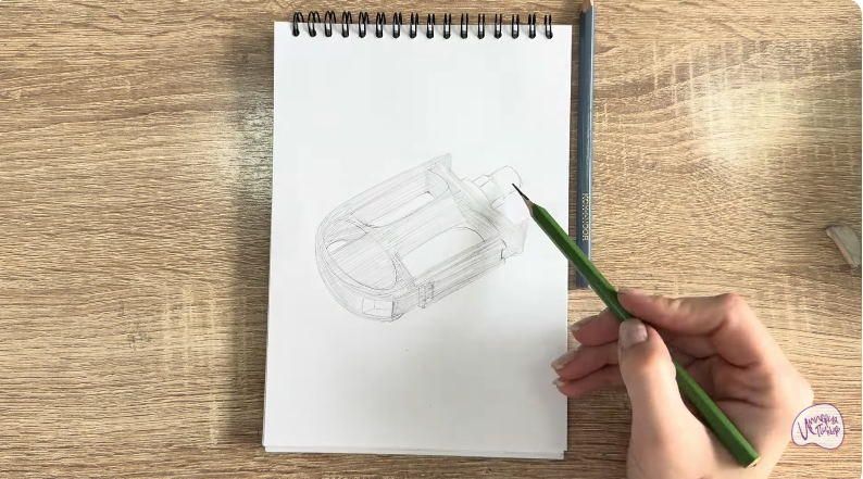 Рисуем Педаль велосипеда