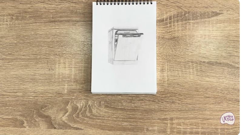 Рисуем Посудомоечная машина