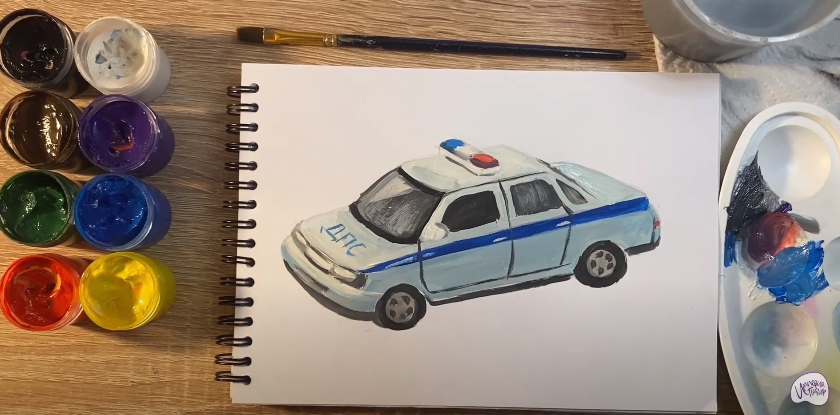 Рисуем Машина ДПС