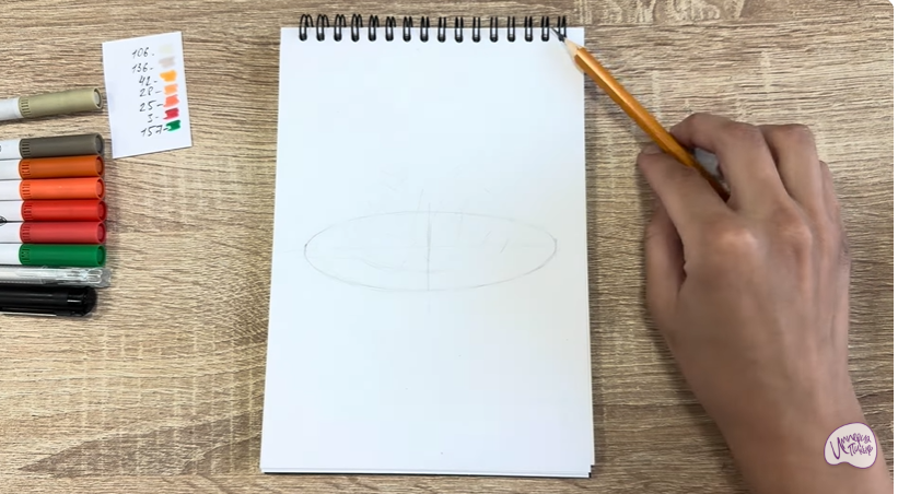 Рисуем Морковь по-корейски
