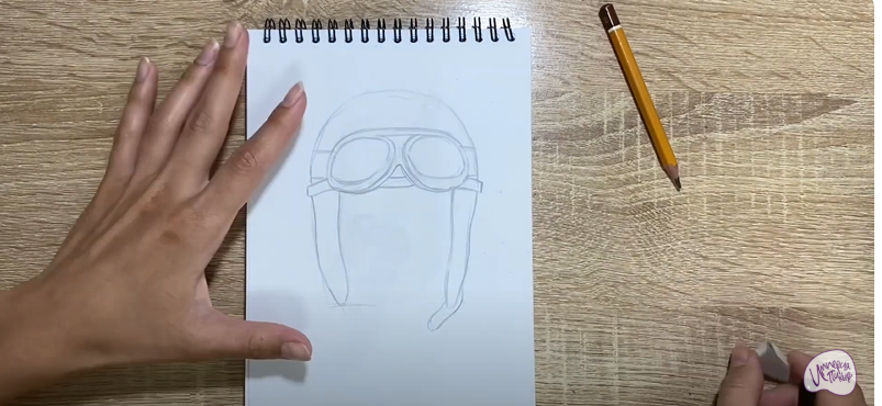 Рисуем Лётный шлем