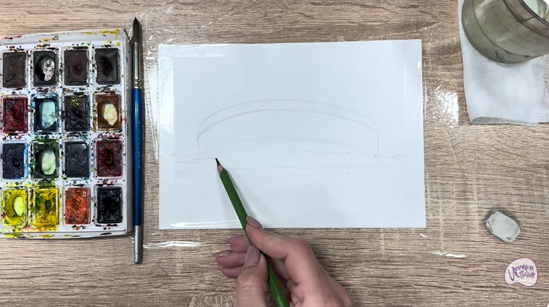 Рисуем Стадион Краснодар