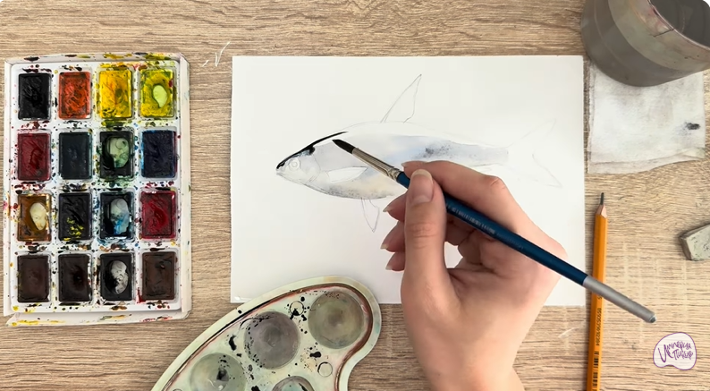 Рисуем Белоглазка