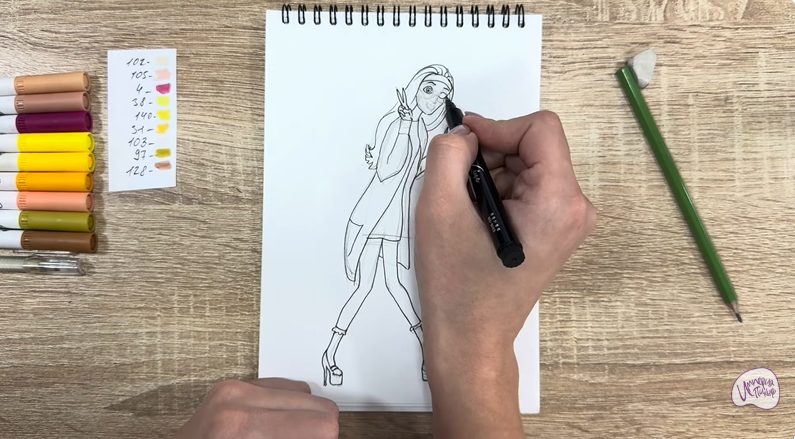 Рисуем Хани Лемон из "Город героев"