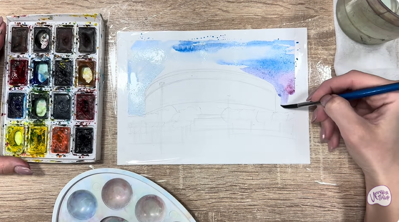 Рисуем Стадион Краснодар