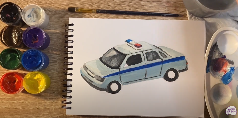 Рисуем Машина ДПС