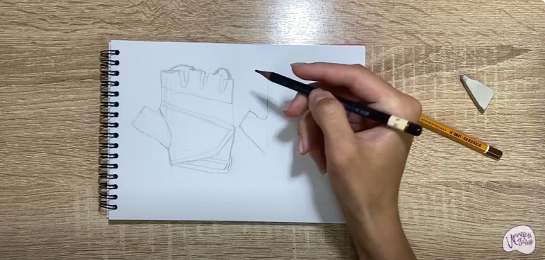 Рисуем Перчатки для фитнеса