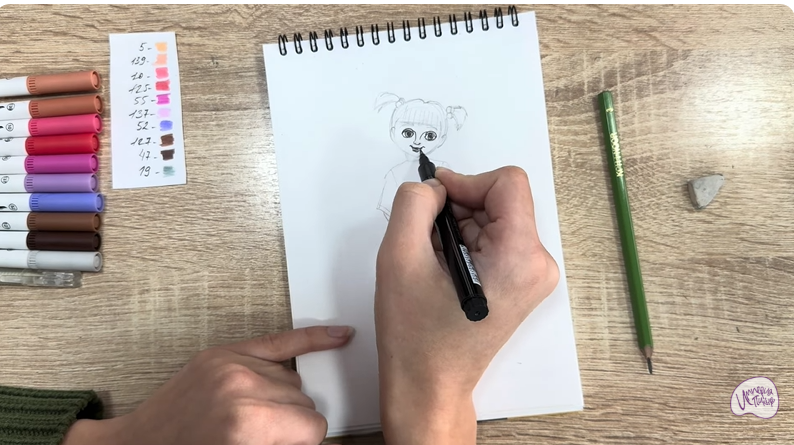 Рисуем Бу из «Корпорации монстров»