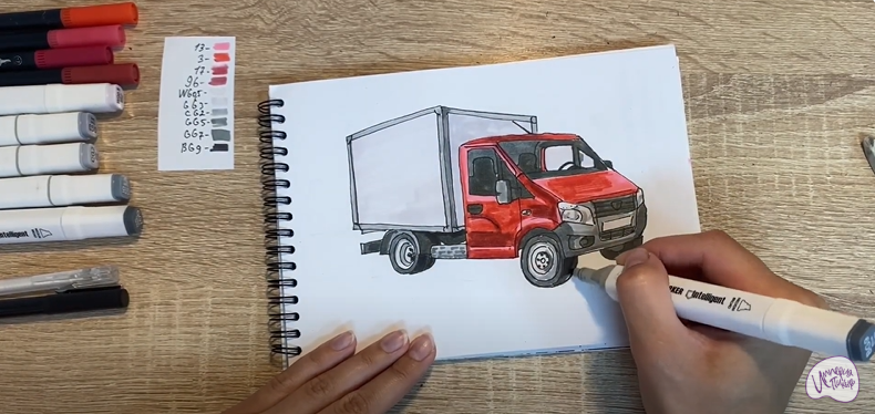Рисуем Газель