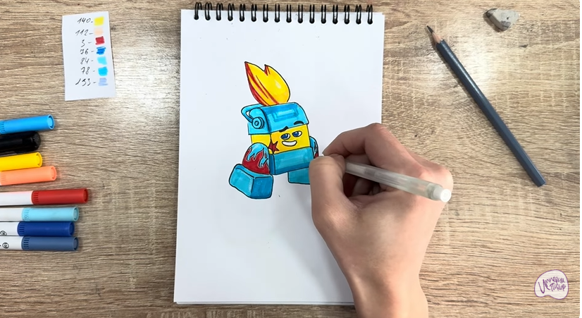 Рисуем Диз из "Живой гараж"