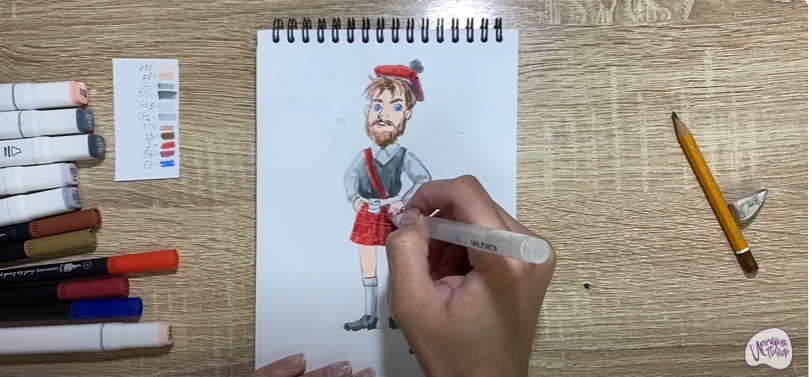 Рисуем Шотландец