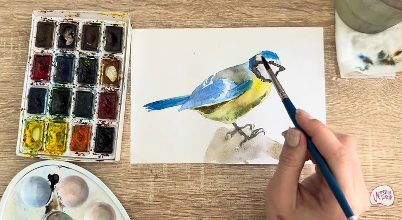 Рисуем Обыкновенная лазоревка