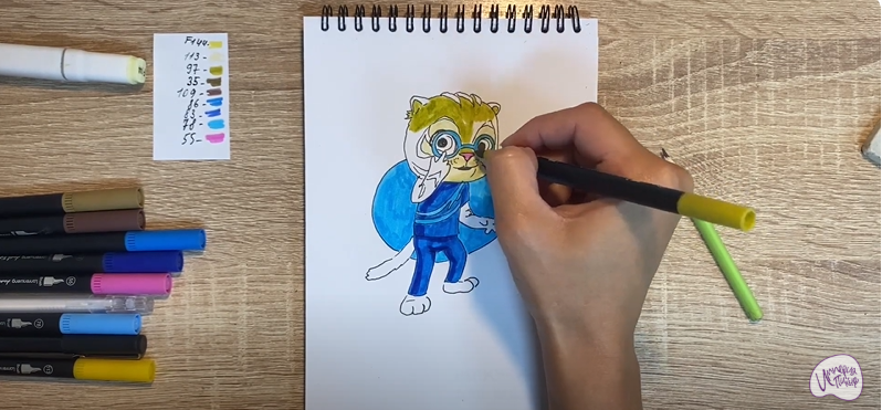 Рисуем Бао из "Супер Мяу"