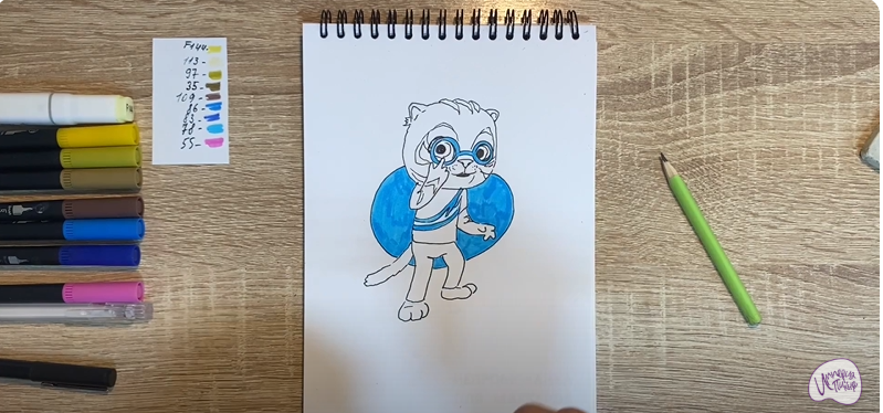 Рисуем Бао из "Супер Мяу"