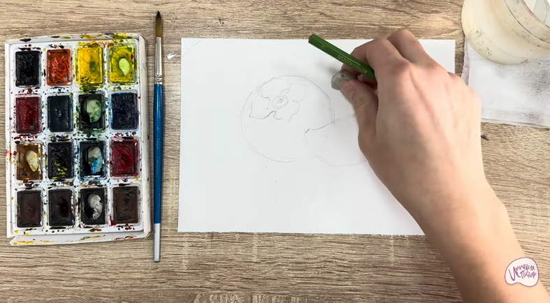 Рисуем Хурма