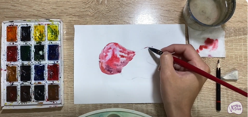 Рисуем Яванское яблоко