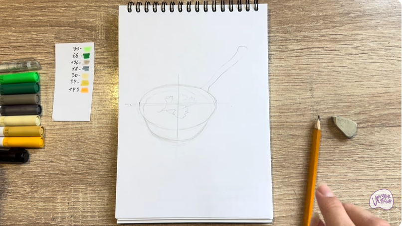 Рисуем Жульен куринный