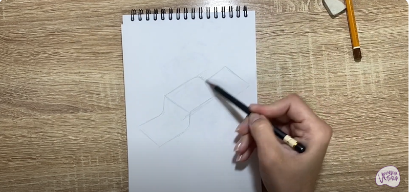 Рисуем Соединительная скоба
