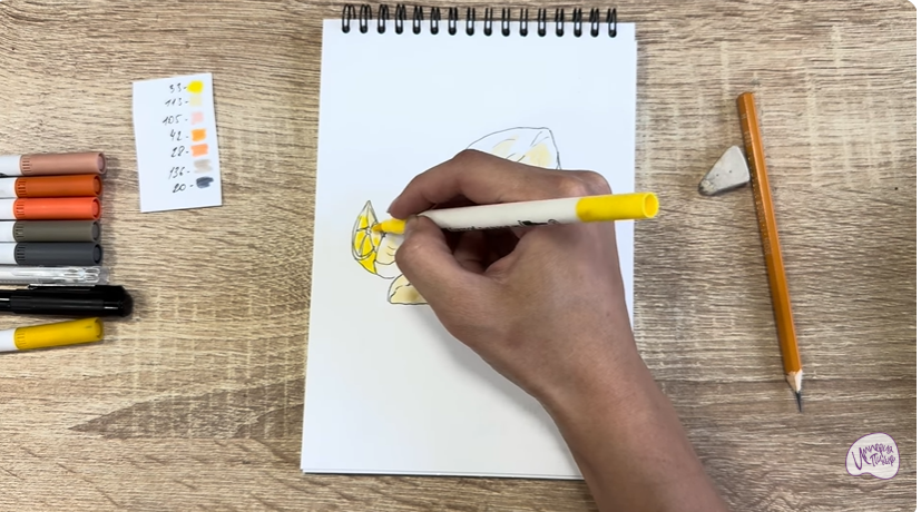 Рисуем Стейк из форели