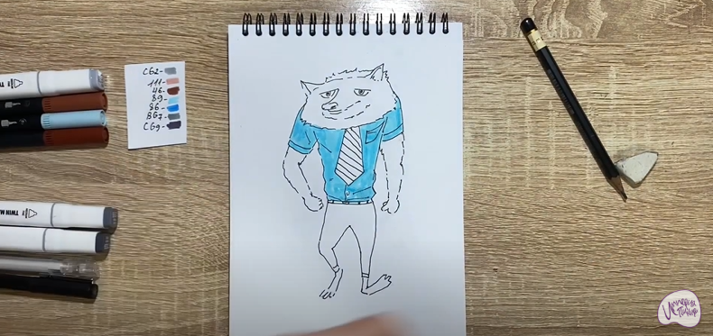 Рисуем Уэйн из "Монстры на каникулах"