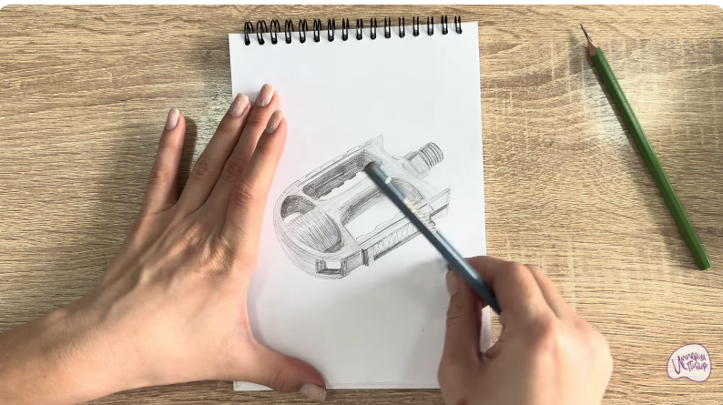 Рисуем Педаль велосипеда