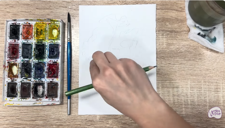 Рисуем Бархат амурский