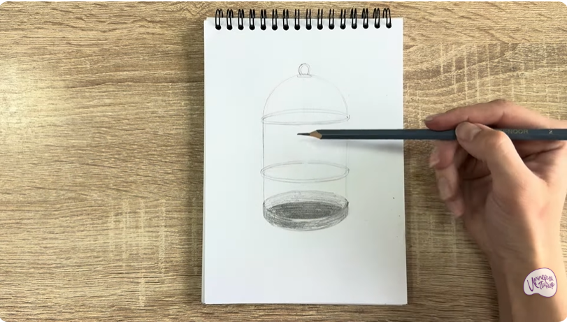Рисуем Клетка для птиц