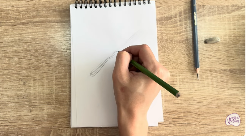 Рисуем Невидимка для волос