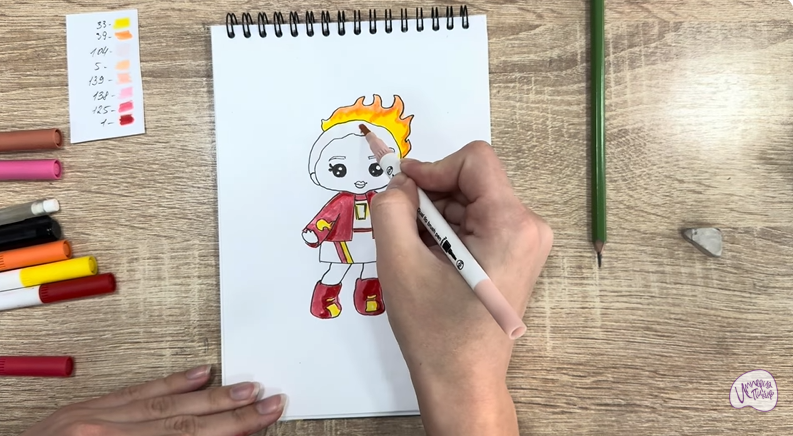 Рисуем Эмбер Синнамон