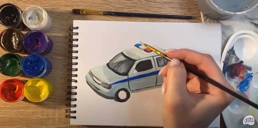 Рисуем Машина ДПС