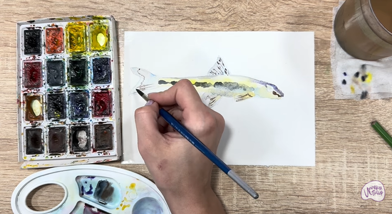 Рисуем Ленский пескарь