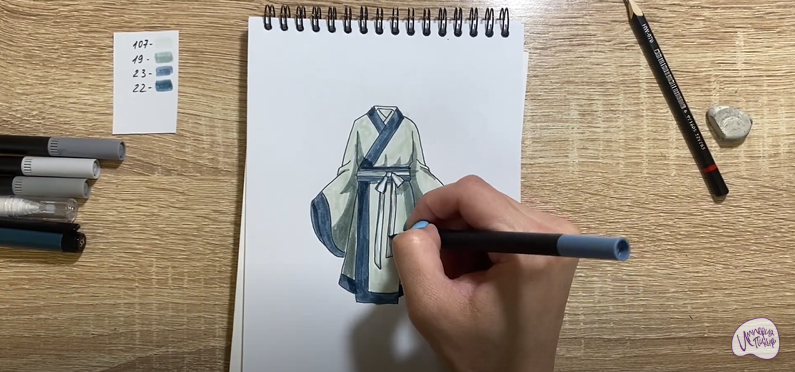 Рисуем Костюм Китая