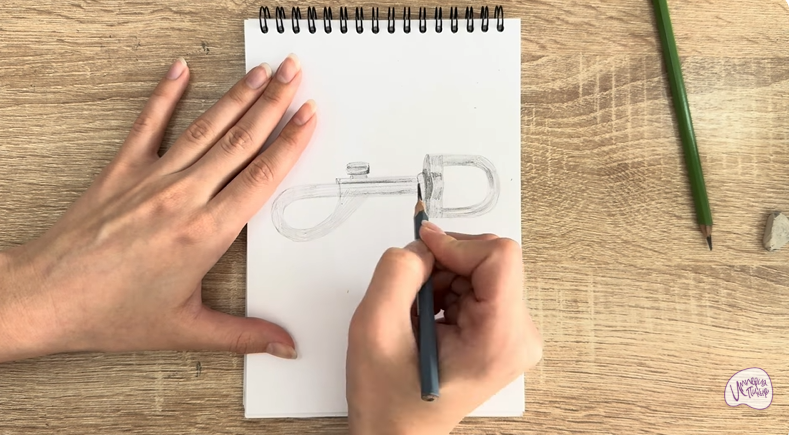 Рисуем Зацепной карабин