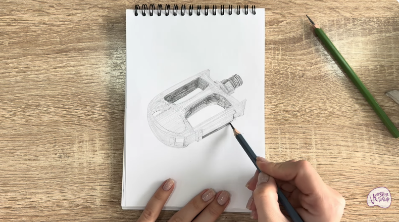 Рисуем Педаль велосипеда