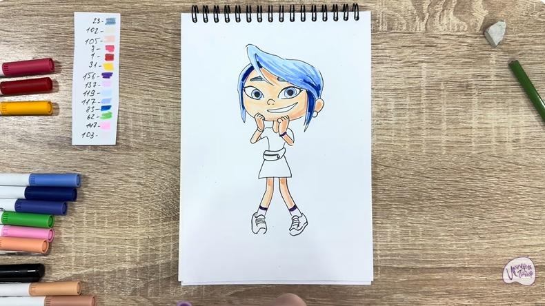 Рисуем Ксю из «Живой гараж»