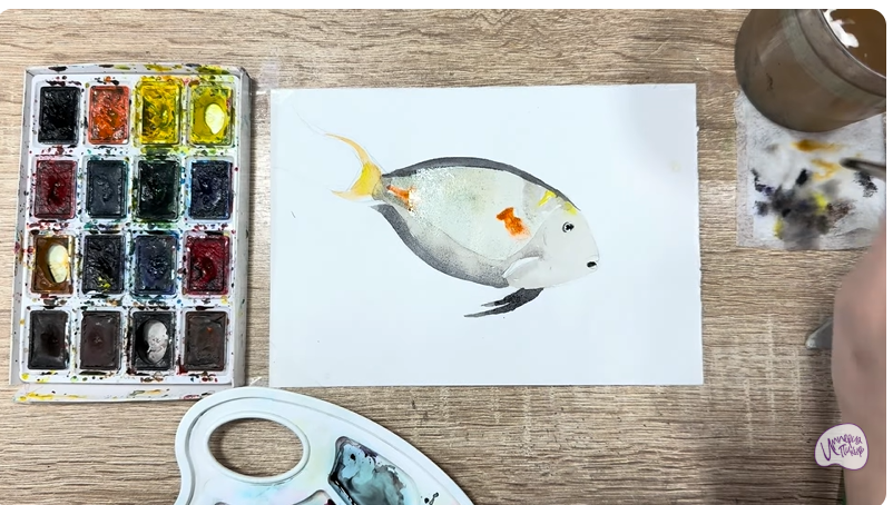 Рисуем Рыба-хирург