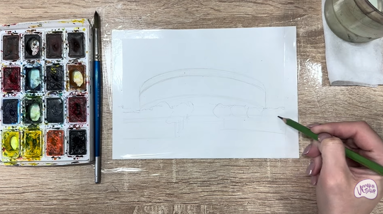 Рисуем Стадион Краснодар