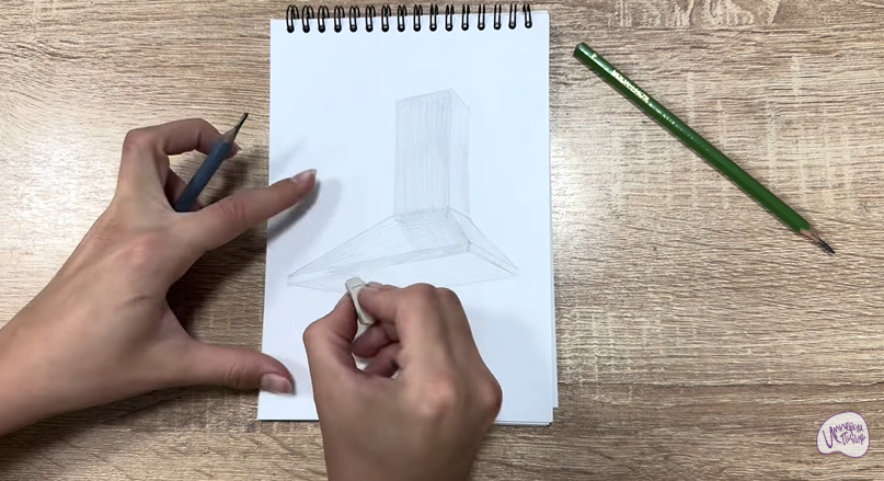 Рисуем Кухонная вытяжка Рисуем Кухонная вытяжка