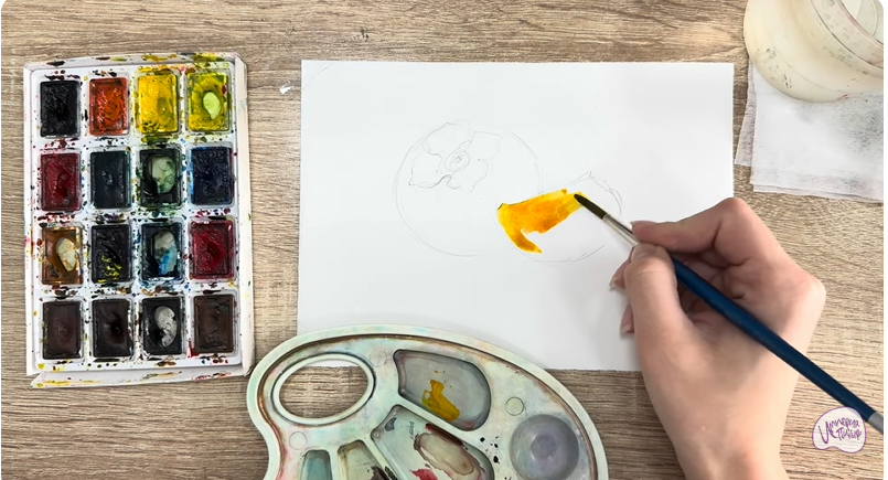 Рисуем Хурма