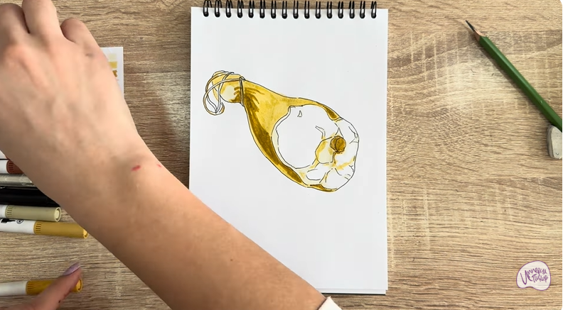 Рисуем Окорок