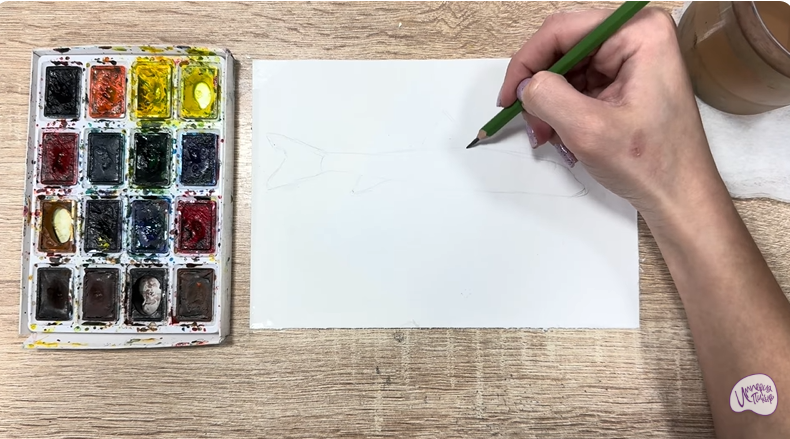 Рисуем Ленский пескарь