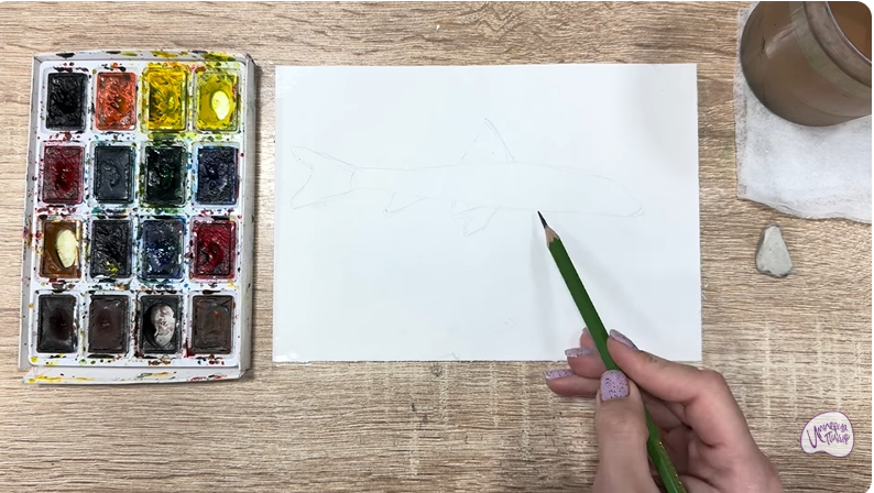 Рисуем Ленский пескарь