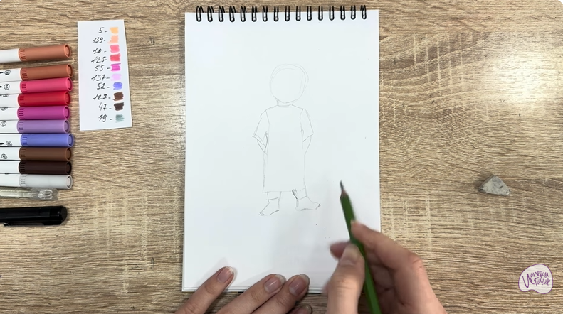 Рисуем Бу из «Корпорации монстров»