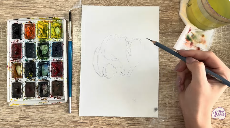 Рисуем Вешенки