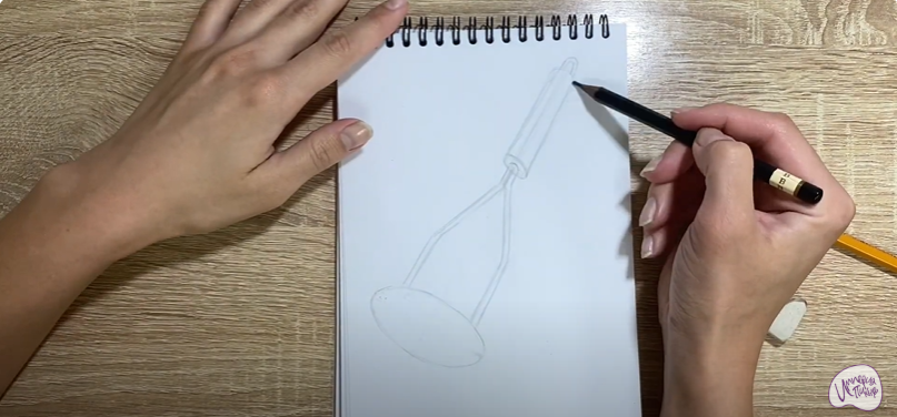 Рисуем Пресс для картофеля