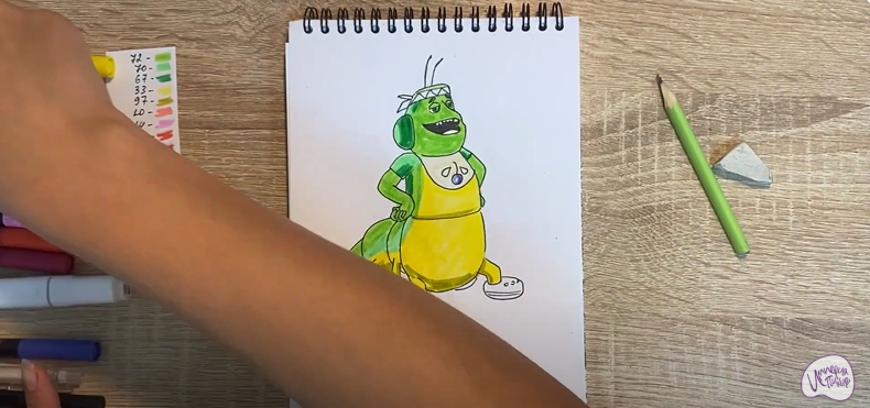 Рисуем Вупсень из "Лунтика"