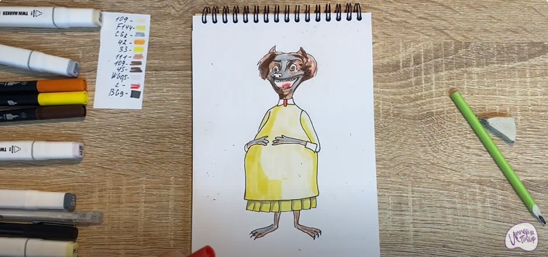 Рисуем Ванда из "Монстры на каникулах"